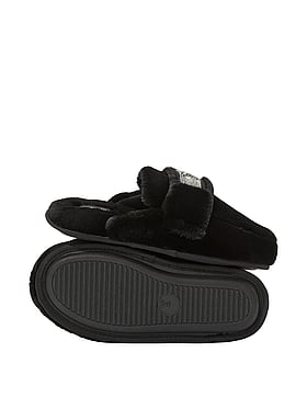 Luxe Plush Shine Patch Slide Slippers