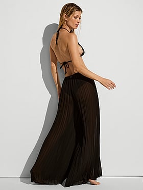Beachwear Pleated Chiffon Pants