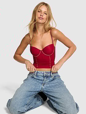 Wink Lightly Lined Corset Top