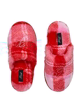 Faux-Fur Closed-Toe Slippers