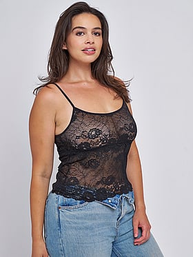 All Over Lace Spaghetti Strap Tank