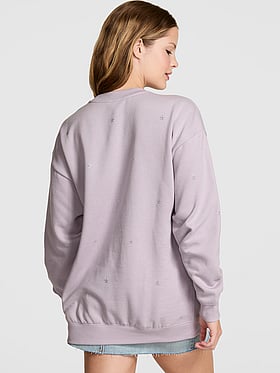 Ivy Fleece Oversized Crew Sweatshirt