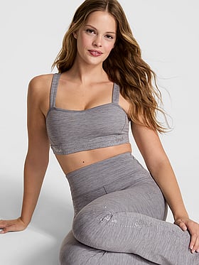 Relay Logo Shine Sports Bra