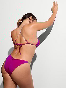 Shine Rope Triangle Bikini Top