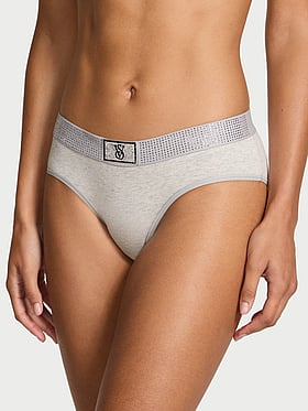 Shine-Waist Cotton Hiphugger Panty