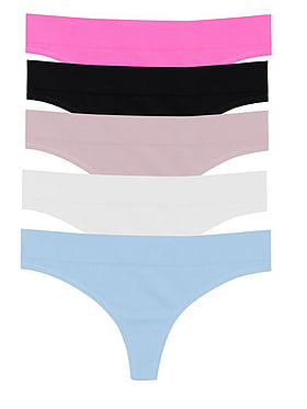 5-Pack Regular Rise Thong Panties