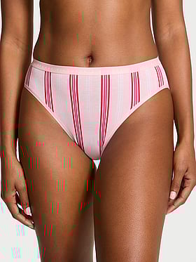 Stretch Cotton High-Leg Brief Panty