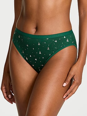 Stretch Cotton High-Leg Brief Panty