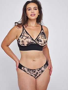 Sheer Applique Cheeky