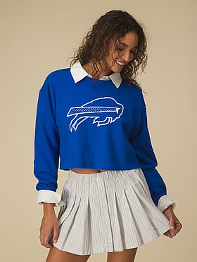 NFL Bling Crop Fleece Sweatshirt