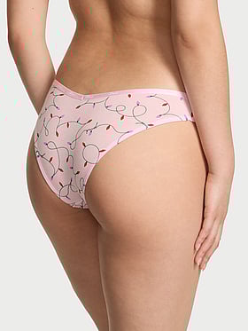 Logo Cotton Tanga Panty