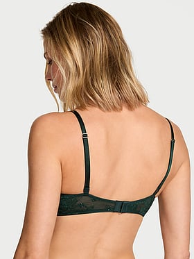 Bombshell Add-2-Cups Rose Lace Shimmer Push-Up Bra