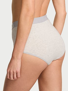 Shine-Waist Cotton Modern Brief Panty