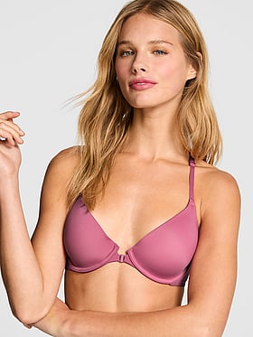 Wear Everywhere Front-Close Lightly Lined Full Coverage T-Shirt Bra