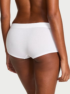 Logo Cotton Shine Patch Boyshort Panty