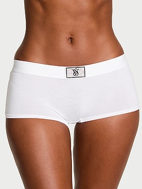 Logo Cotton Shine Patch Boyshort Panty