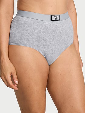 Logo Cotton Shine Patch Modern Brief Panty