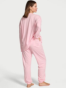 100% Cotton Shine Long Pajama Set