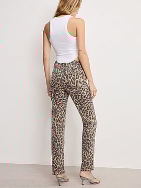 Leopard Good Icon Straight Diamond Jeans