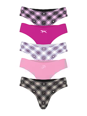 5-Pack No-Show Thong Panties