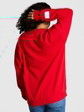 Campus Fleece Oversized Crew Sweatshirt