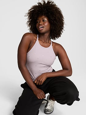 Soft Modal High-Neck Bra Tank
