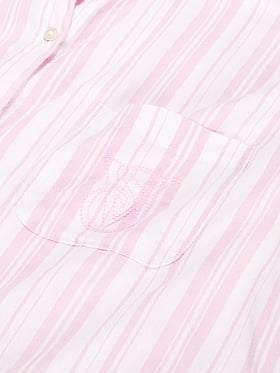 Modal-Cotton Long-Sleeve Short Pajama Set