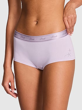 Logo Cotton Boyshort Panty