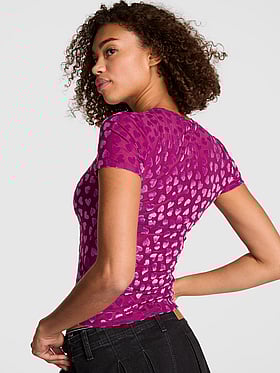 Base Heart Mesh Short-Sleeve Tee