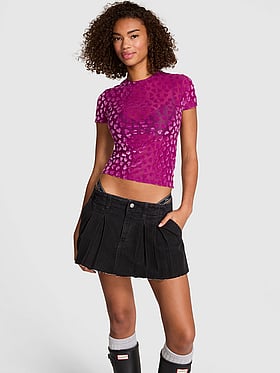 Base Heart Mesh Short-Sleeve Tee