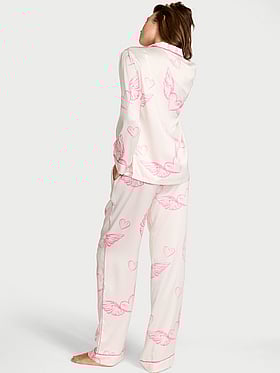 Signature Satin Long Pajama Set