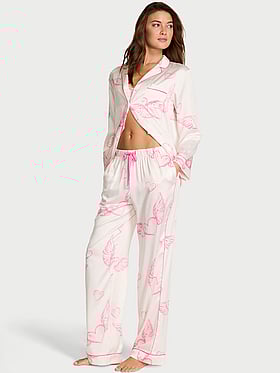 Signature Satin Long Pajama Set
