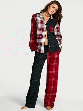 Flannel Long Pajama Set