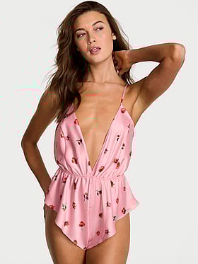 Satin Flutter Romper