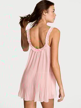 Pleated Ruffle Babydoll Set