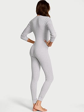Cozy Pointelle Long Onesie