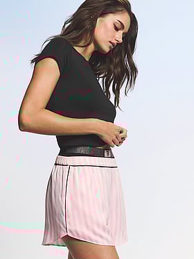 Glazed Satin Sleep Shorts