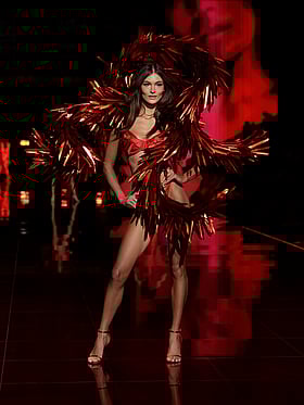 Twinkle Bow Satin Open-Back Brazilian Panty