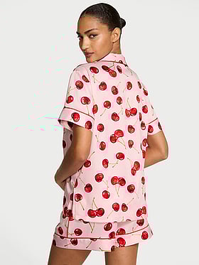 Signature Satin Short Pajama Set