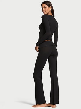 Ribbed Modal Long Lounge Set