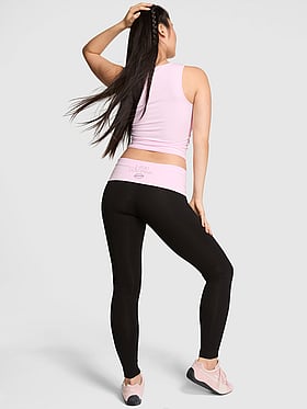 All-Day Cotton Foldover Leggings