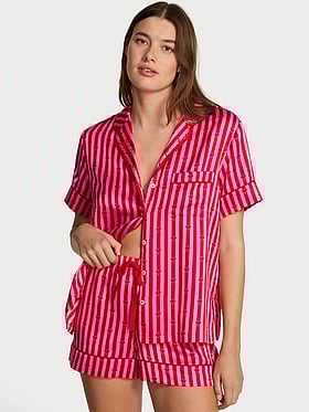 Signature Satin Short Pajama Set