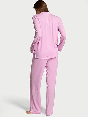 Modal Soft Bow Long Pajama Set
