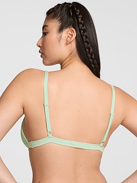 Cotton Dorm Plunge Bralette