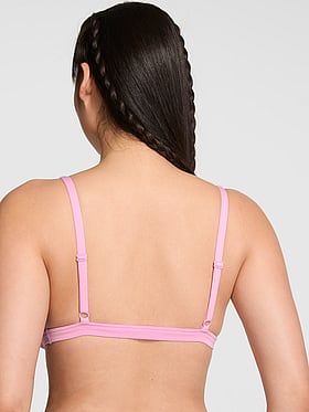 Cotton Dorm Plunge Bralette