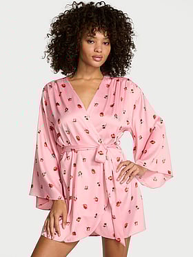 Satin Short Robe