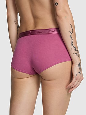 Logo Cotton Boyshort Panty