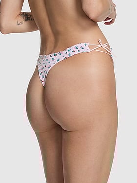 Cotton Side-Tie Thong Panty
