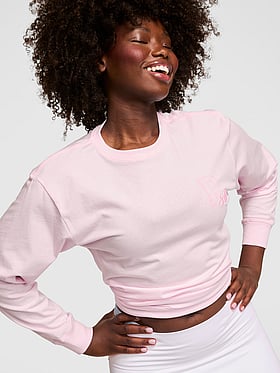 Campus Cotton Long-Sleeve Tee