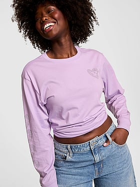 Campus Cotton Long-Sleeve Tee